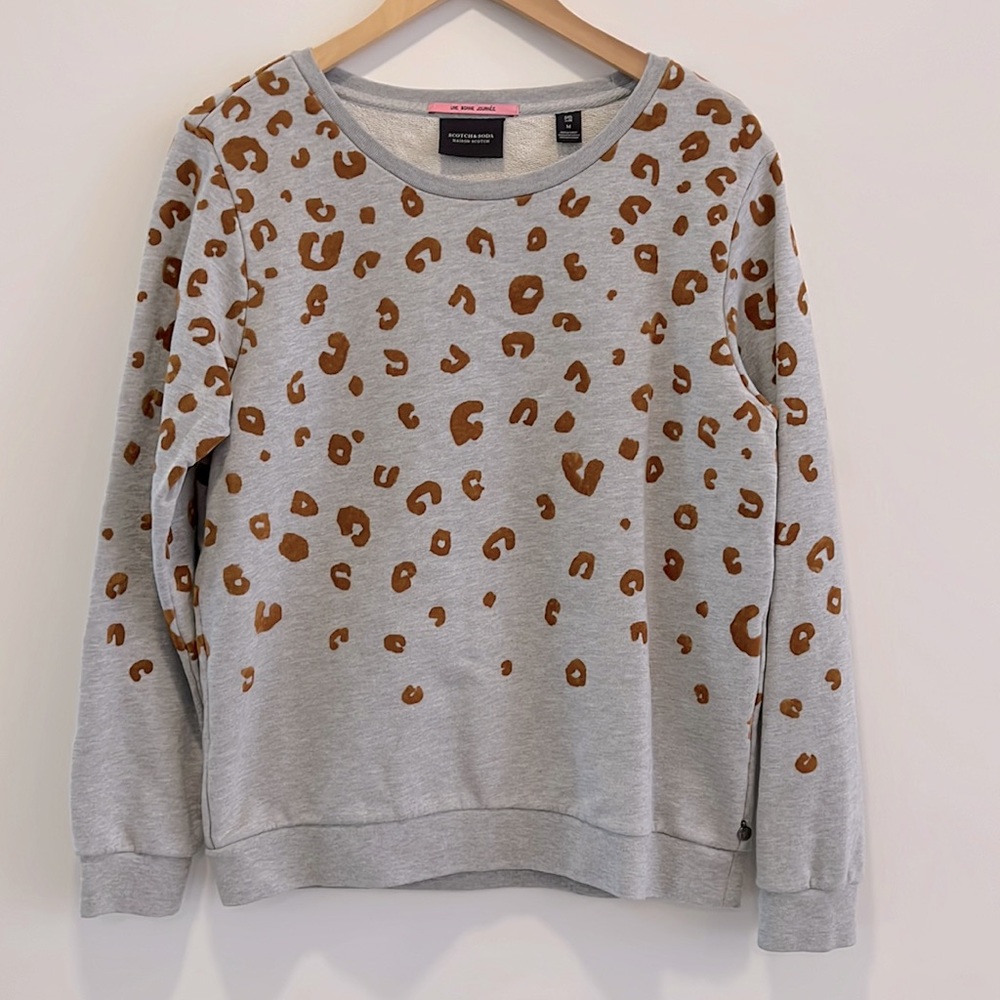 Scotch and soda print sweater size M
